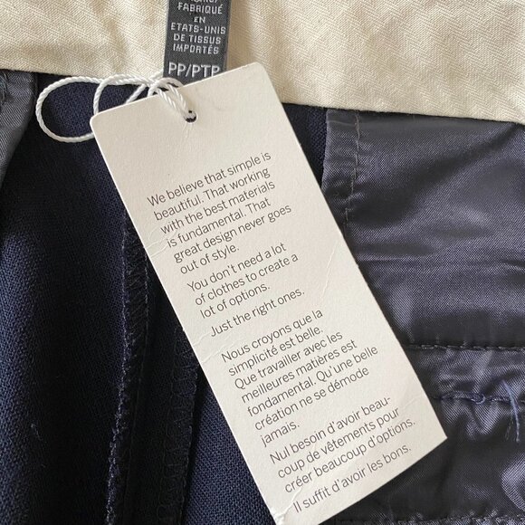 EILEEN Fisher BNWT Petite Black Ankle Pants Wool - Picture 3 of 5